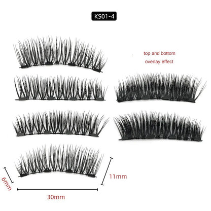 Cils Magnétiques Réutilisables 3D Naturels