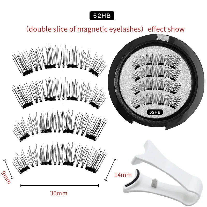 Cils Magnétiques Réutilisables 3D Naturels